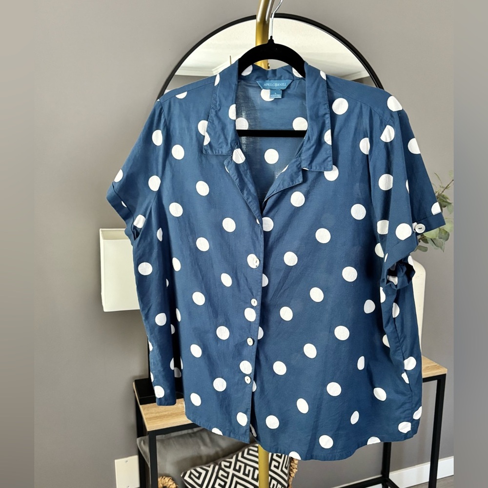 April Cornell Polka Dot Blouse - Picture 5 of 6